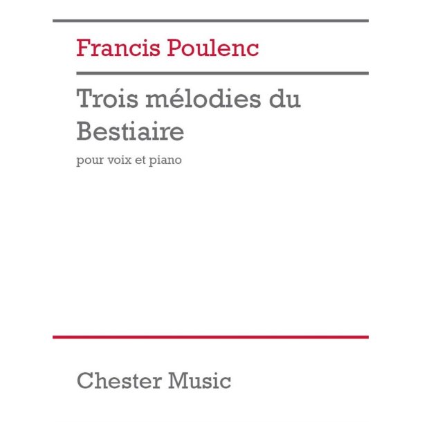 Trois Melodies du Bestiaire