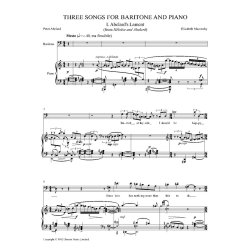 Three Songs for Baritone and Piano