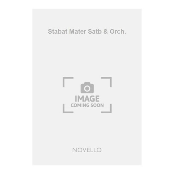 Stabat Mater Satb & Orch.