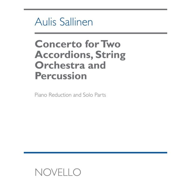 Concerto for Two Accordions : piano reduction and solo parts