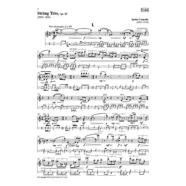 String Trio : alternative parts