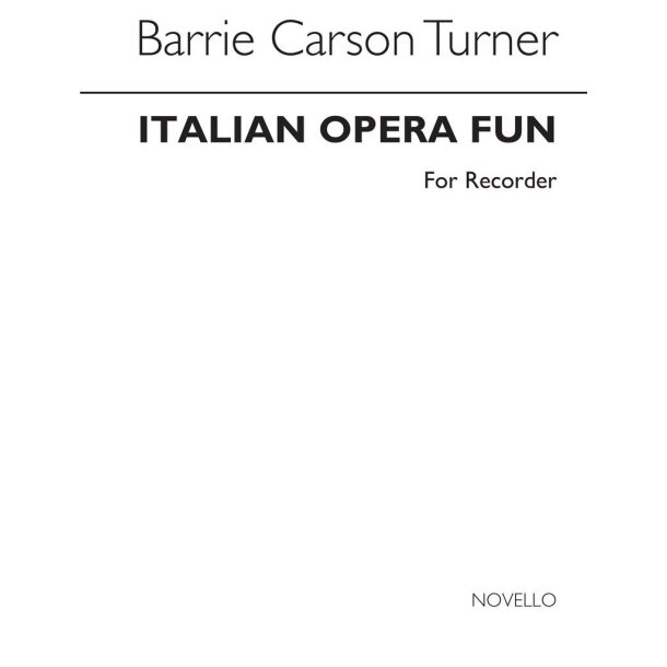 Italian Opera Fun For Recorder