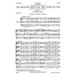 The heavens proclaim the glory of God : Liturgy