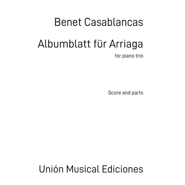 Albumblatt f&uuml;r Arriaga