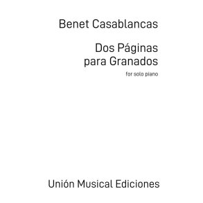 Dos Páginas para Granados : I. Rêverie / II. Capriccio