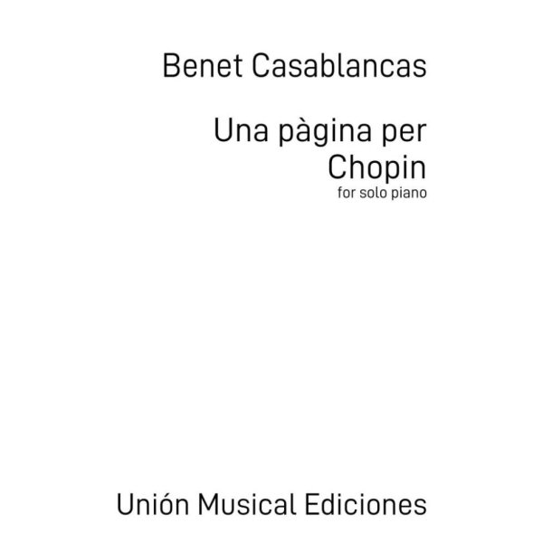 Una p&agrave;gina per Chopin