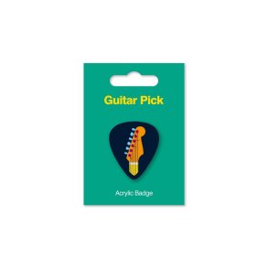 Acrylic Badge - Guitar Pick