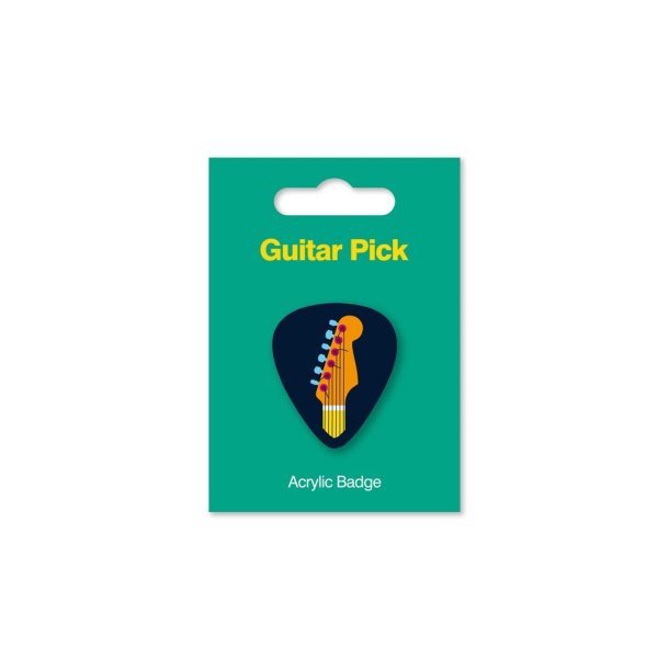 Acrylic Badge - Guitar Pick