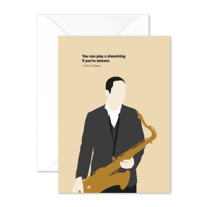 John Coltrane Greetings Card