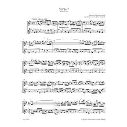 Four Sonatas for Flute and Basso Continuo : BWV 1034, 1035, 1030, 1032