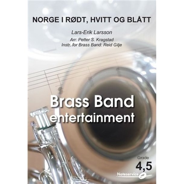 Norge i r&oslash;dt, hvitt og bl&aring;tt