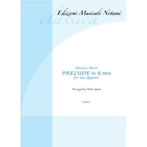 Prelude In A Min : for sax quartet - arr. Walter Gaeta