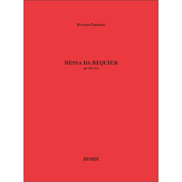 Messa da requiem : per sole voci