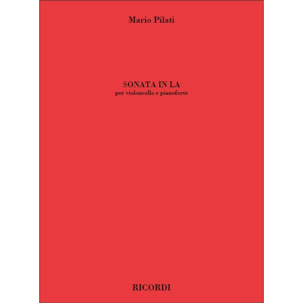 Sonata in La : per violoncello e pianoforte