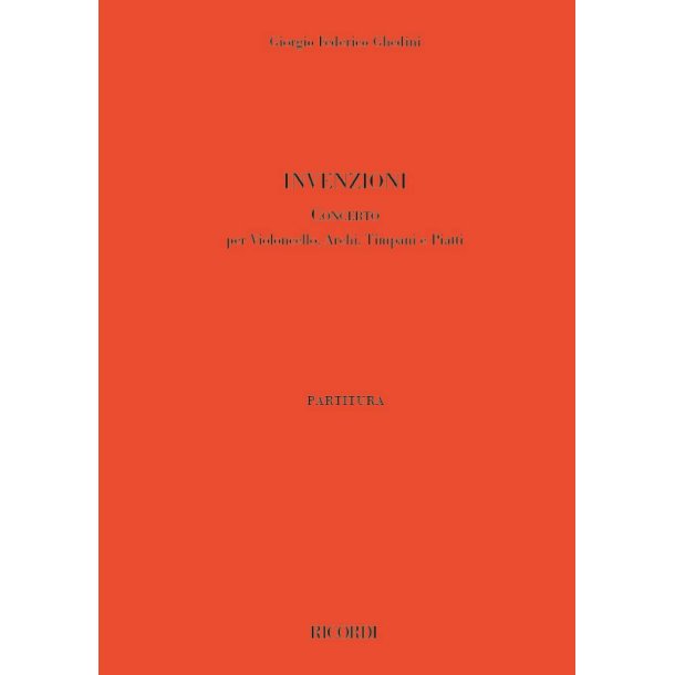 Invenzioni : CONCERTO per Violoncello, Archi, Timpani e Piatti
