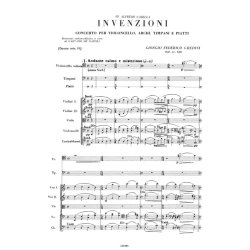Invenzioni : CONCERTO per Violoncello, Archi, Timpani e Piatti