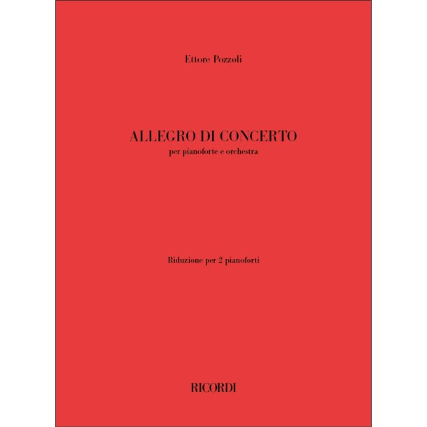 Allegro di concerto : Riduzione per 2 pianoforti