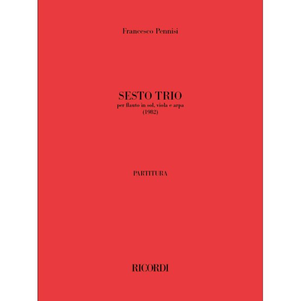 Sesto trio : per flauto in sol, viola e arpa