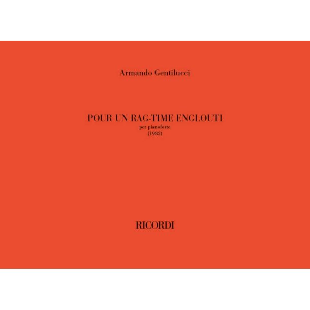 Pour un rag-time englouti : per pianoforte