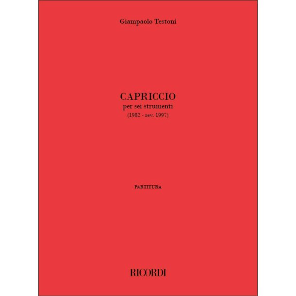 Capriccio : per sei strumenti (1982 - rev. 1997)