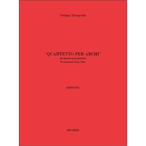 Quartetto per archi : per quattro percussionisti