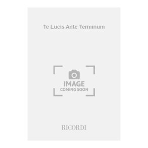 Te Lucis Ante Terminum : in memoriam Niccolò Castiglioni
