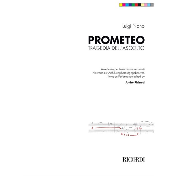 Prometeo : Nuova edizione a cura di Andr&eacute; Richard e Marco Mazzolini