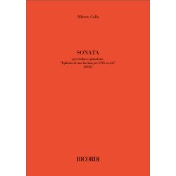 Sonata "Epifania di una lacrima per il XX secolo" : per violino e pianoforte
