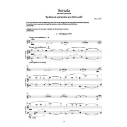 Sonata "Epifania di una lacrima per il XX secolo" : per violino e pianoforte