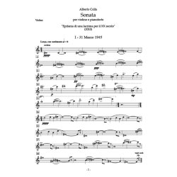 Sonata "Epifania di una lacrima per il XX secolo" : per violino e pianoforte