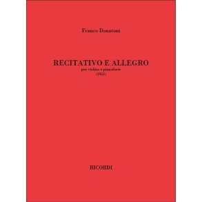 Recitativo e allegro : per violino e pianoforte (1951)