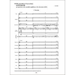 Songbook : per quartetto rock, ensemble amplificato e live electronics (2019)