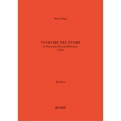 Vuoi che nel fuori : for Percussion Trio and Electronics (2020)