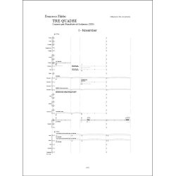 Tre Quadri : Concerto per Pianoforte e Orchestra