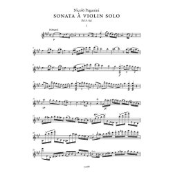 Sonata &agrave; violin solo (M.S. 83) : A cura di | Edited by Italo Vescovo