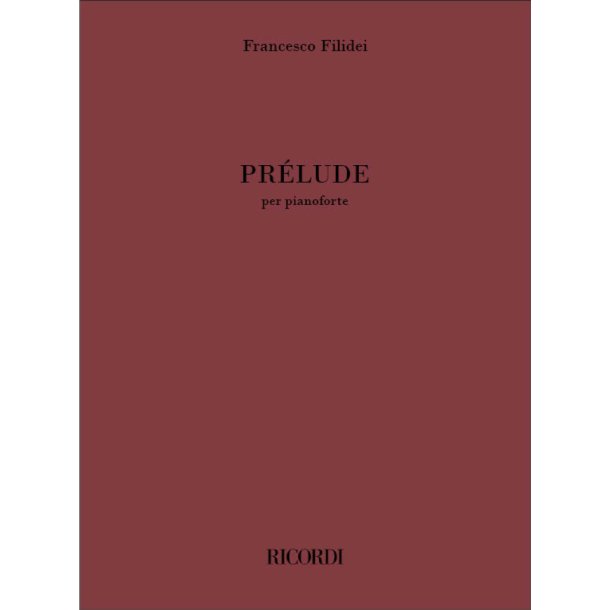 Pr&eacute;lude : per pianoforte