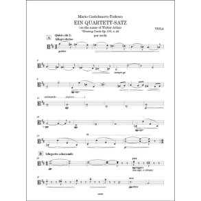 Ein Quartett-Satz : (on the name of Walter Arlen)