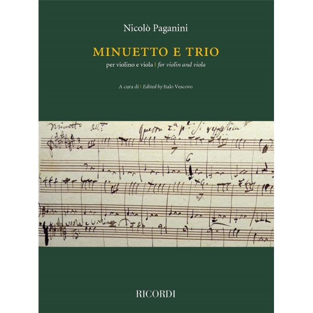 Minuetto e Trio per violino e viola : A cura di Italo Vescovo