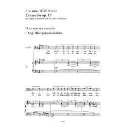 Canzoniere op. 17 - Liriche per baritono e basso : Prefazione di Gemma Bertagnolli