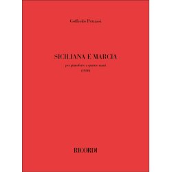 Siciliana e Marcia : per pianoforte a quattro mani