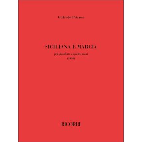 Siciliana e Marcia : per pianoforte a quattro mani