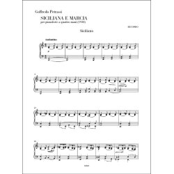 Siciliana e Marcia : per pianoforte a quattro mani
