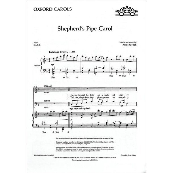 Shepherd's Pipe Carol