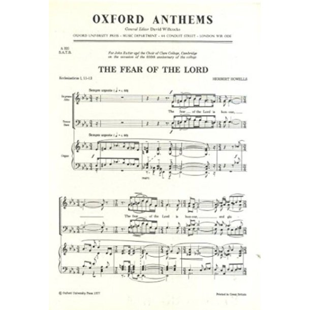 The fear of the Lord