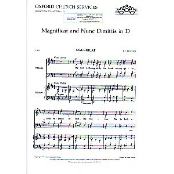 Magnificat and Nunc Dimittis in D