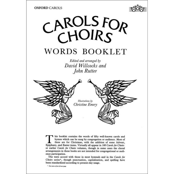 Carols for Choirs: Carols for Choirs words booklet
