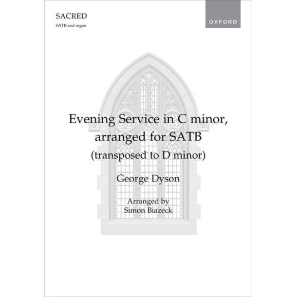 Evening Service in C minor, arranged for SATB : (transposed to D minor)