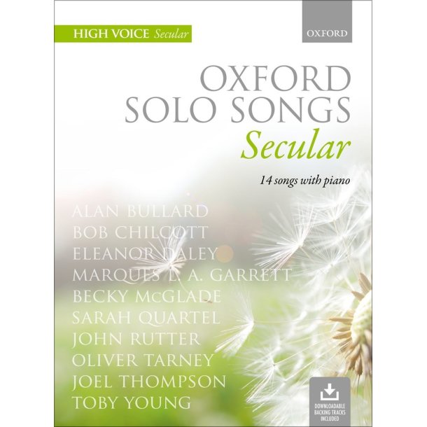 Oxford Solo Songs: Secular : High voice book + downloadable backing tracks