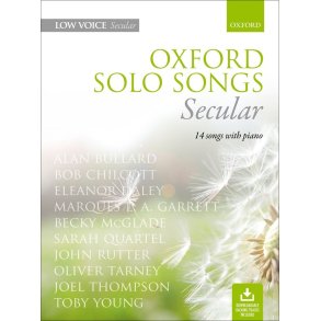 Oxford Solo Songs: Secular : Low voice book + downloadable backing tracks