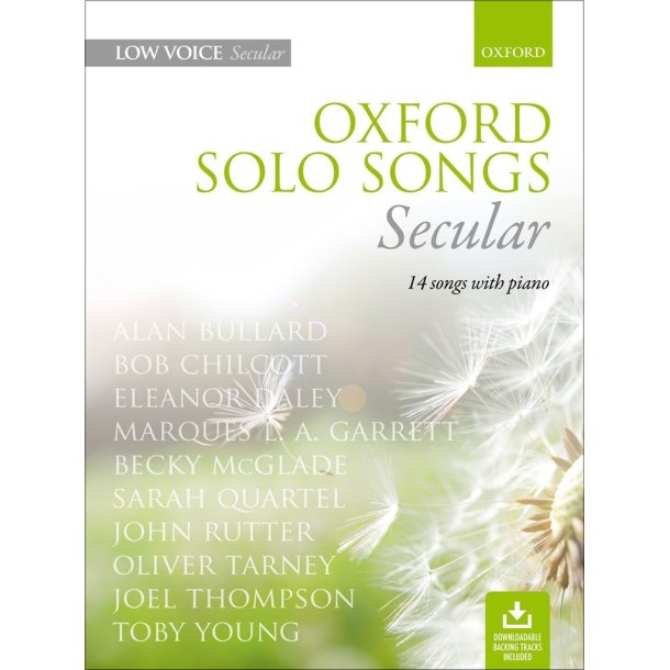 Oxford Solo Songs: Secular : Low voice book + downloadable backing tracks